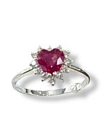 Anello Demetra Donna in Oro bianco Rubino 119.H.R.024.W